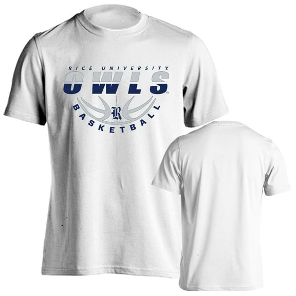 Rice University Owls Basketball Bball Logo Short Sleeve T-Shirt