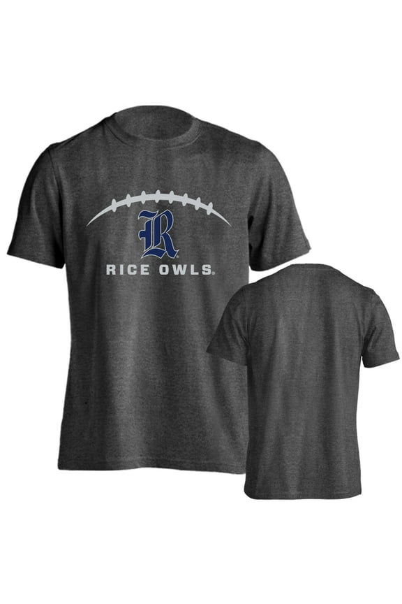 Rice University Owls Football Laces Out Football Logo Short Sleeve T-Shirt