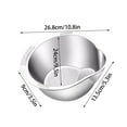 thumbnail image 1 of Rice Washer Strainer Bowl - 4-in-1 Washing Bowl for Quinoa, Stainless Steel Rinser with Side Drainers Colander for Cleaning Fruits, Vegetables, Beans - Silver, 1 of 8