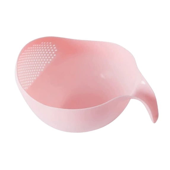 Rice Washer Strainer Bowl,Plastic Colander Bowls, Side Drainers Colander for Cleaning Fruits,Vegetables and Beans,Versatile Kitchen Tool Ideal for Soaking,Washing, Cleaning and Rinsing Rice(S PK)