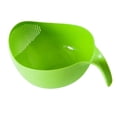 thumbnail image 1 of Rice Washer Strainer Bowl,Plastic Colander Bowls, Side Drainers Colander for Cleaning Fruits,Vegetables and Beans,Versatile Kitchen Tool Ideal for Soaking,Washing, Cleaning and Rinsing Rice(Big GN), 1 of 5