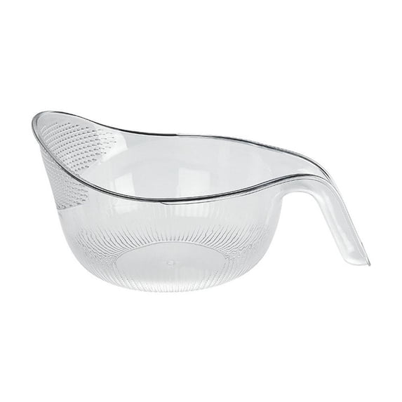 Rice Washer Strainer Bowl with Lid - Multifunctional Drain Basket for Rinsing Grains, Fruits, Veggies, Beans, Pasta - Space-Saving Kitchen Gadget