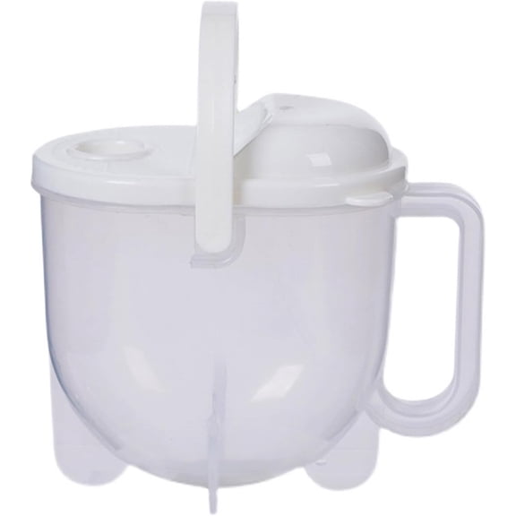 Rice Washer Strainer Bowl with Top Drainer and Handle Small Colander Washing Bowl Rice Cleaner for Multigrain Beans