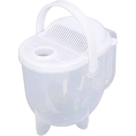 Rice Washing Bowl, Plastic Rice Washer Grains Quinoa Strainer Vegetable Fruit Pasta Basket Kitchen Colander with Handle