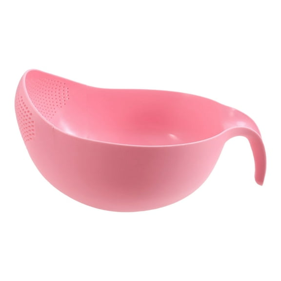 Rice Washing Filter Strainer Kitchen Tool Beans Peas Sieve Basket Colanders Cleaning Gadget Filtering With Handle Newest Pink