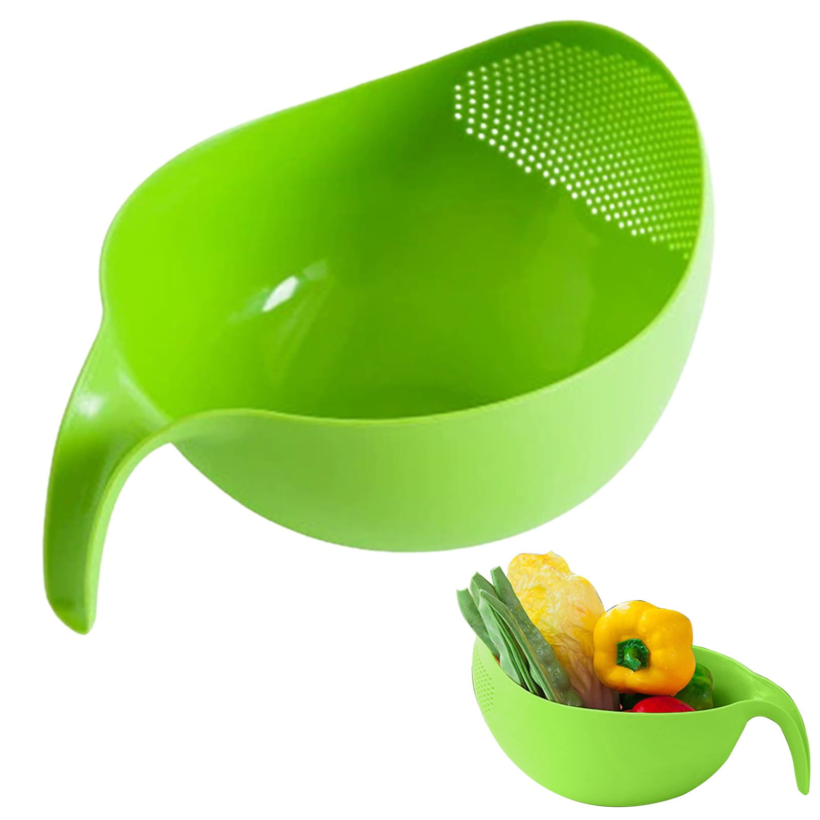 Rice Washing Strainer and Colander 11.02x7.87 Inch, Large Fruit and ...