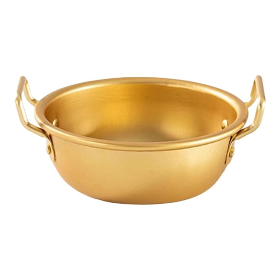Rice Wine Bowl Sauce Bowl Korean Traditional Rice Wine Bowl Aluminum Alloy Lightweight for Home Kitchen