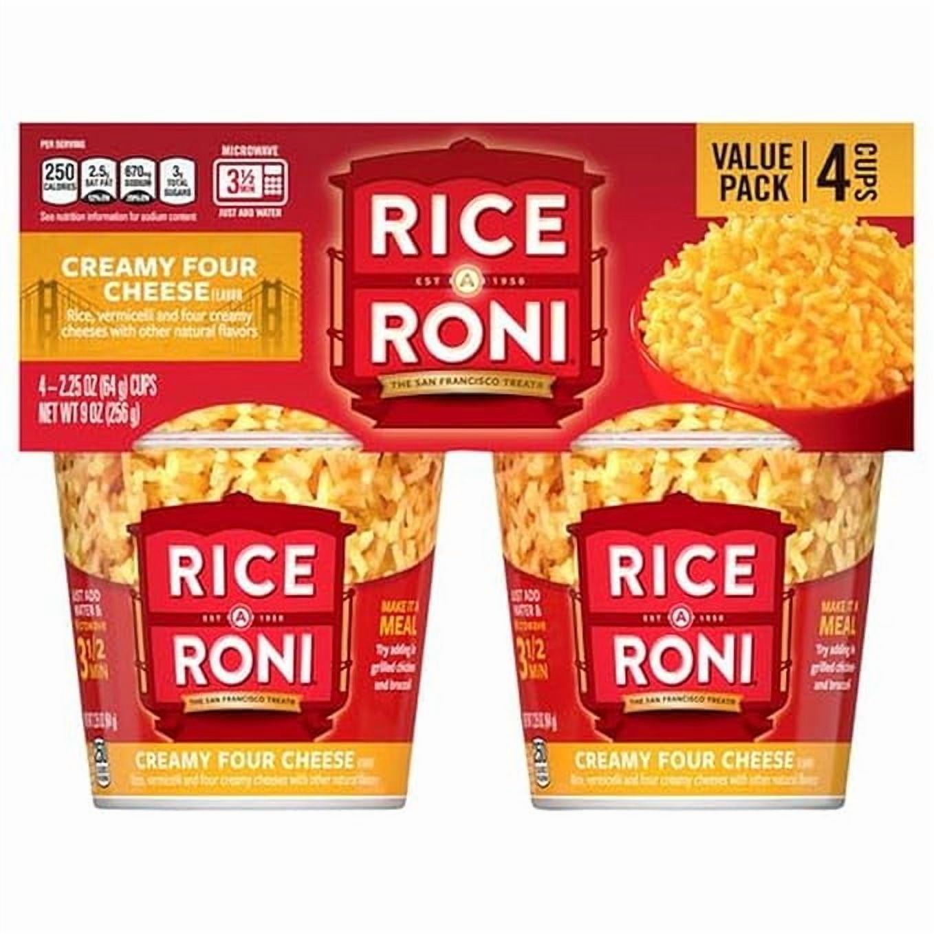 Rice-a-Roni 4pk Cups - Four Cheese - Walmart.com