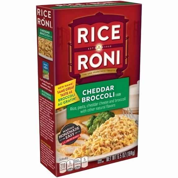 Rice-a-Roni, Cheddar Broccoli, 6.5oz (Pack of 10)