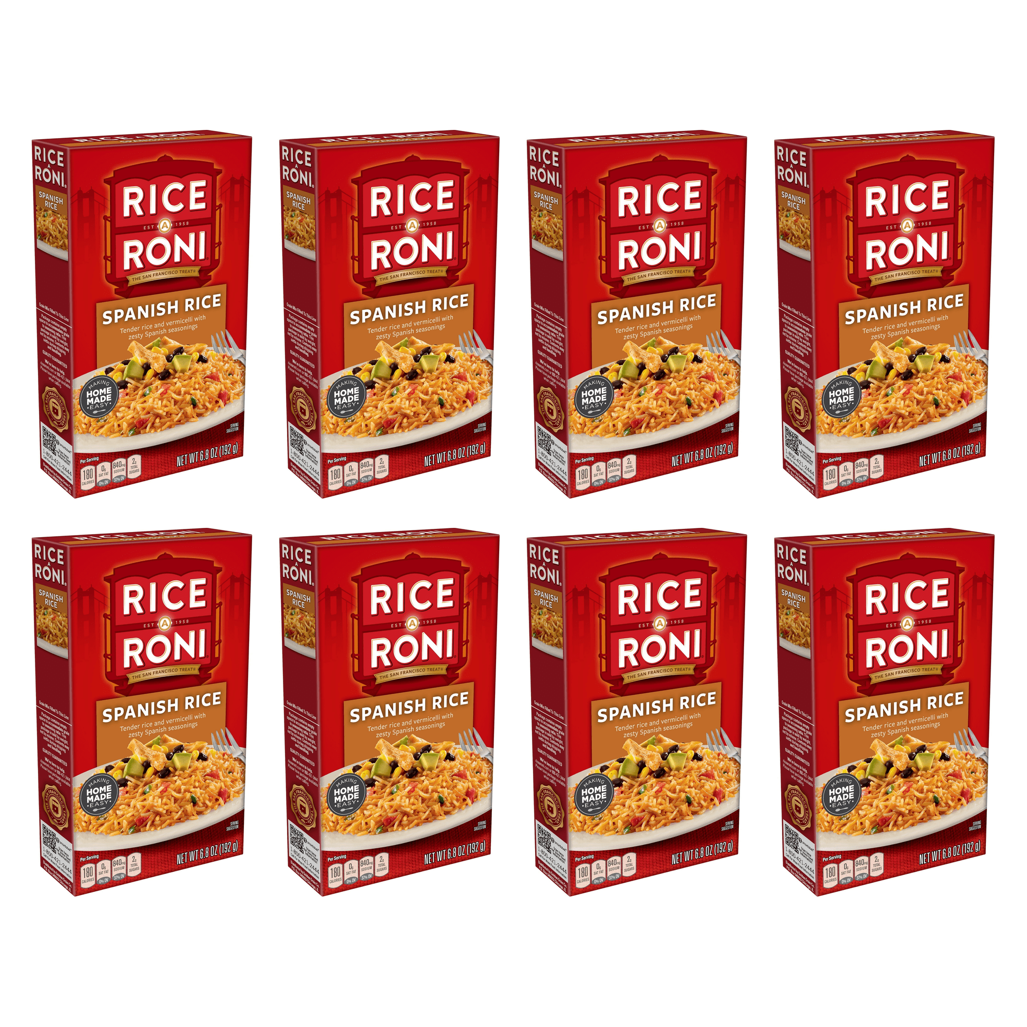 Rice a Roni Spanish Rice, 6.8 oz box (Pack of 8)