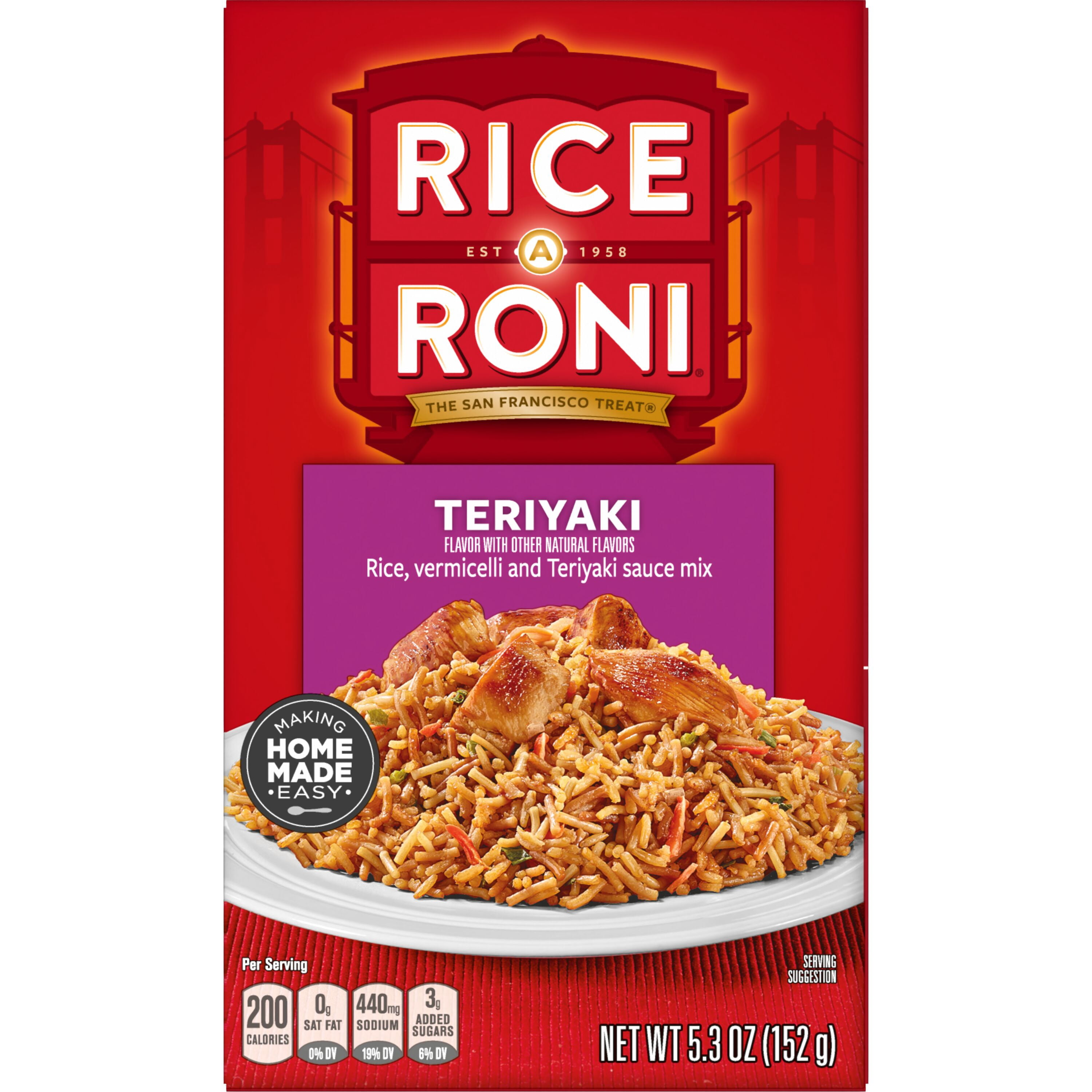 Rice A Roni Rice, Vermicelli Teriyaki, 5.3 oz