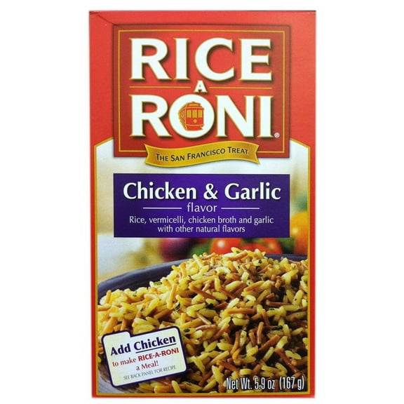 Rice-a-roni Chicken & Garlic Flavor 5.9 oz (Pack of 2)