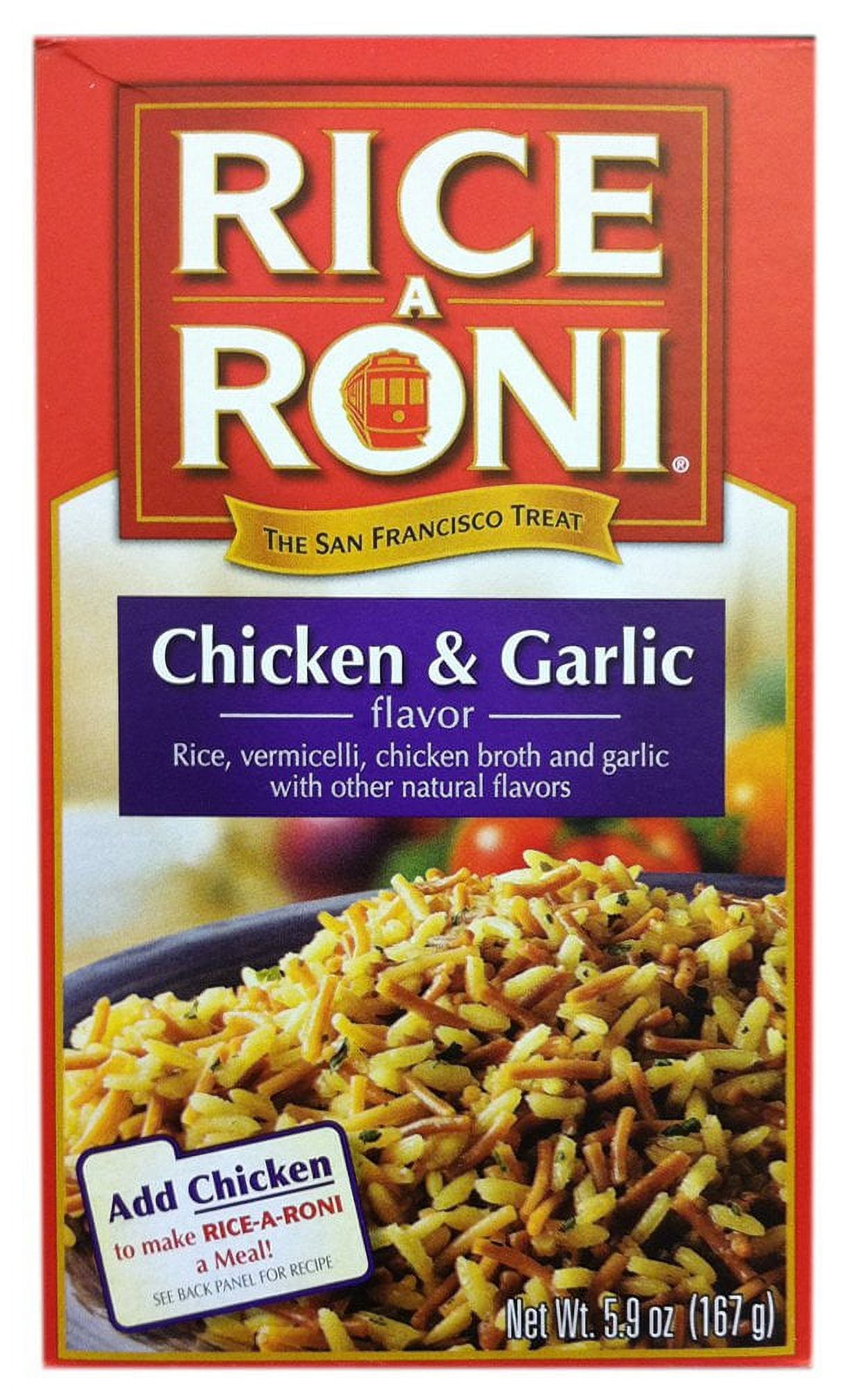 Rice-a-roni Chicken & Garlic Flavor 5.9 oz (Pack of 8)