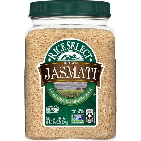 RiceSelect Jasmati Brown American-Style Jasmine Rice, 30 oz