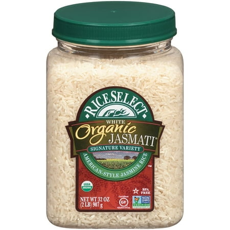RiceSelect Organic Jasmati Rice, 32-Ounce Jars, 4-Count