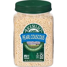 RiceSelect Pearl Couscous, Toasted Israeli-Style Pasta, Non-GMO, 24.5 oz Jar