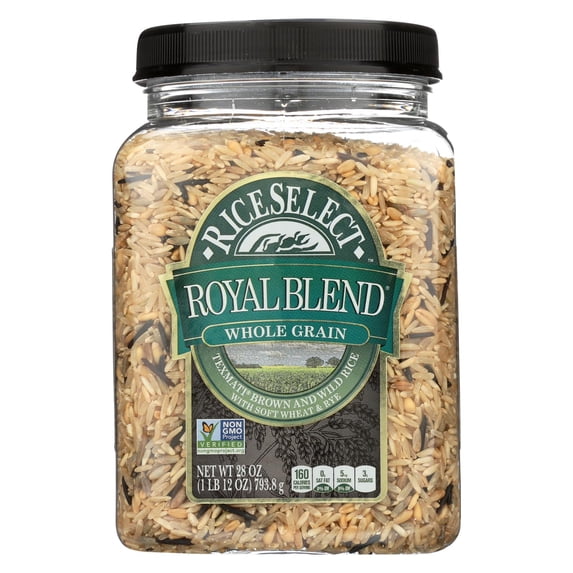RiceSelect Royal Blend Whole Grain Rice, 28 oz Jar