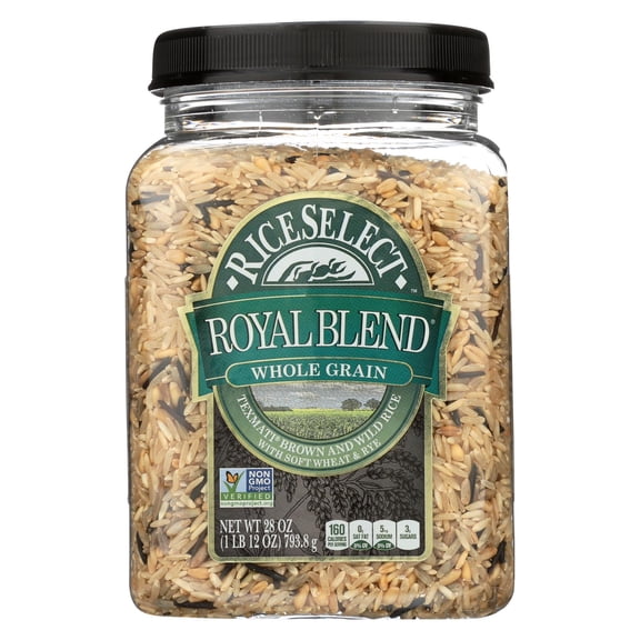 RiceSelect Royal Blend Whole Grain Rice, 28 oz Jar