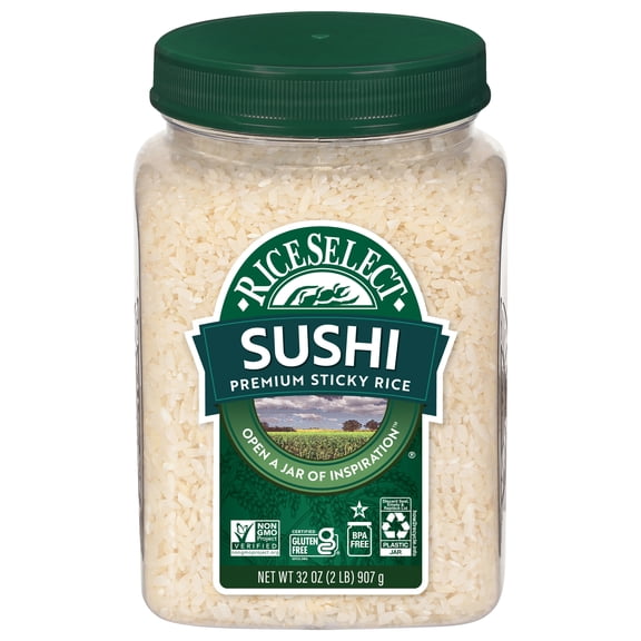 RiceSelect® Sushi Rice, Gluten-Free, Non-GMO, 32 oz Jar