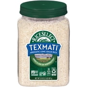 RiceSelect Texmati White Rice, Long Grain Basmati Rice, Gluten-Free, 2 lb Jar
