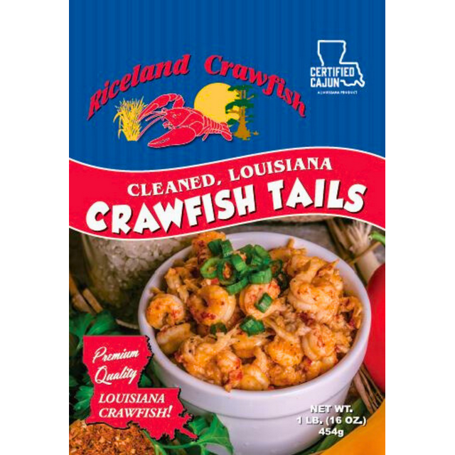 Riceland Crawfish Cleaned Crawfish Tail Meat, Frozen, 1 lb.