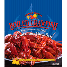 Riceland Crawfish Whole Cooked "Boiled" Crawfish, Frozen, 3lb. Contains Shellfish