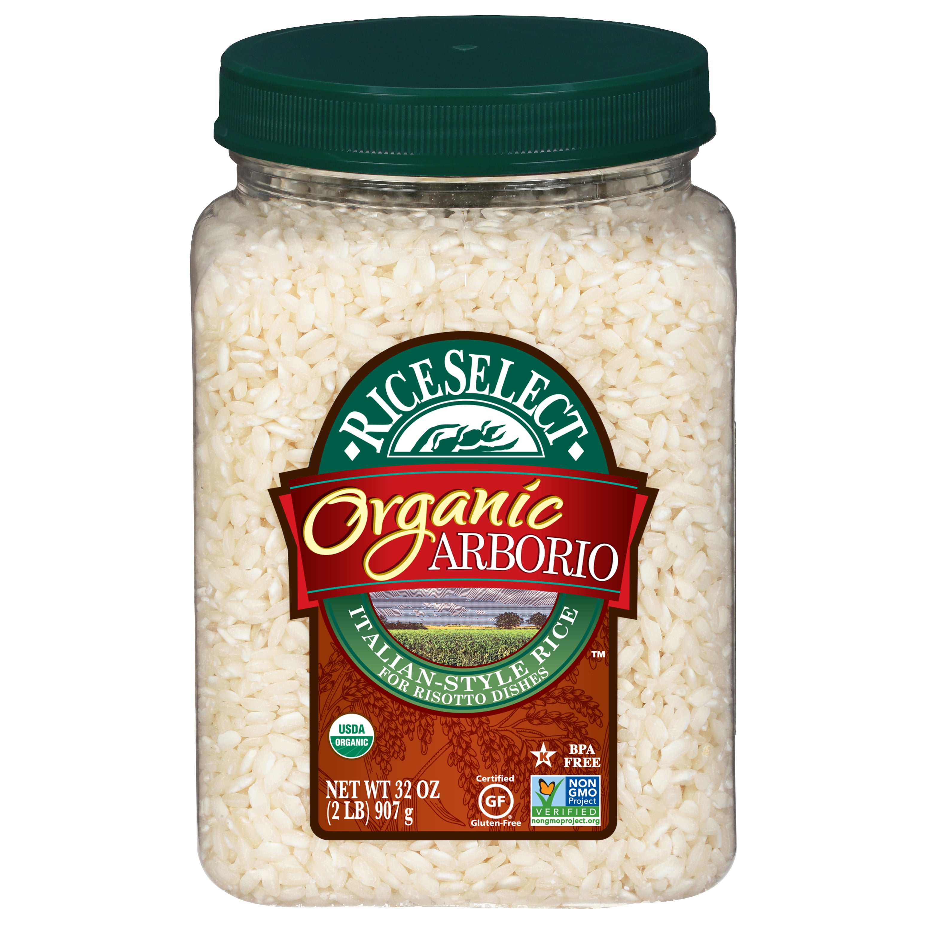 Riceselect Organic Arborio Rice Jar 32 oz (Pack Of 4)