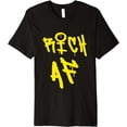 thumbnail image 1 of Rich AF Hip Hop Design w Graffiti style Handwriting Premium T-Shirt, 1 of 4