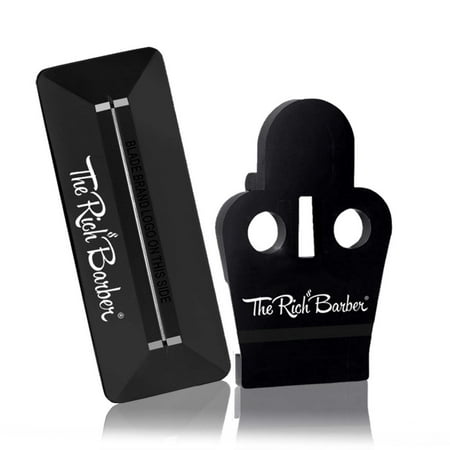 The Rich Barber®10 Second Blade Setter & 1 Minute Blade Modifier Set | Zero Gap Tool & Trimmer Sharpener for Sharper Lines, Cleaner Fades & Precision Detail (Andis Outliners)