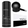 thumbnail image 1 of The Rich Barber N’Hance Hair Fibers & Applicator Pump Set | Natural Concealing Hair Thickening Fibers | Long-Lasting Spray with Accessory For Crisp Hairlines, A Thicker Beard & Styling (Black), 1 of 5