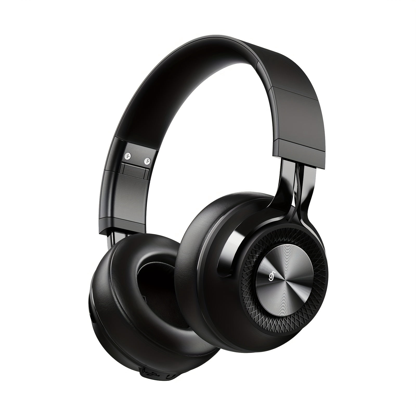 Rich Bass Wireless On-Ear Headphones - 30 Hours Playtime, Active Noise Cancelling, Crystal-Clear Calls, Comfort Fit, Black Color - Long-Lasting Battery Life, Portable Design