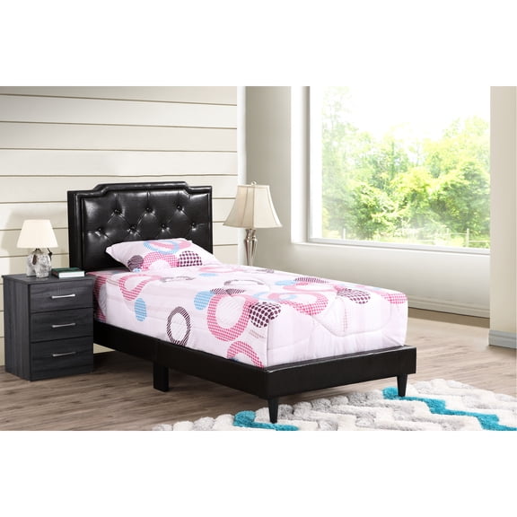 Rich Cappuccino Twin Bed - Build For Mattress Suits All Age Brackets In Charming Construction Standard For Ages
