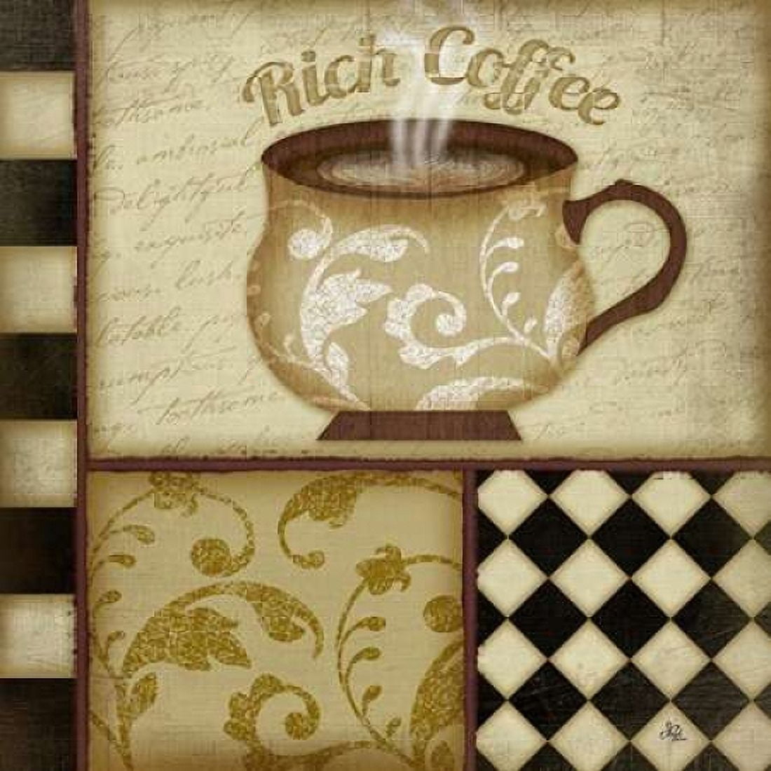 Rich Coffee Canvas Art - Jennifer Pugh (24 x 24)