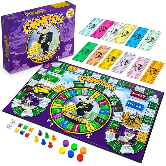 (Open Box) Open Box Rich Dad Cashflow Strategic Investing Board Game - Educational Strategy Game