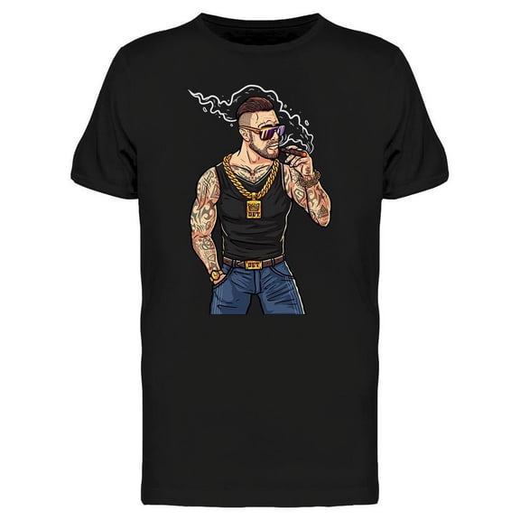Rich Hipster T-Shirt Men -Image by Shutterstock, Male Large