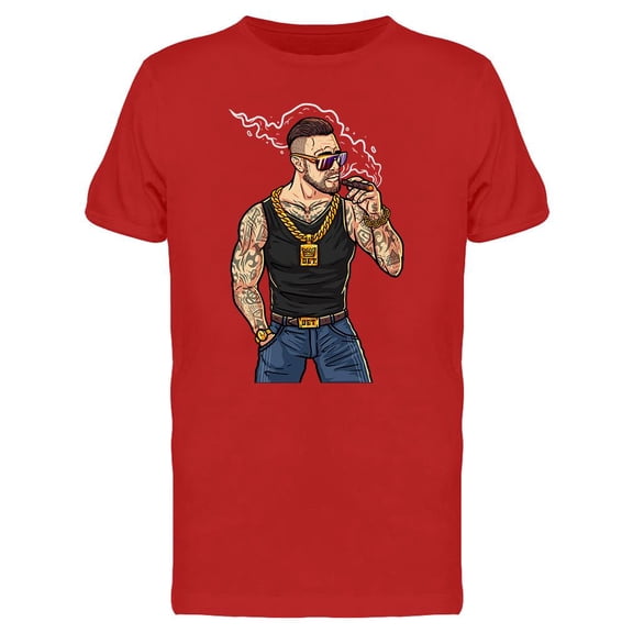 Rich Hipster T-Shirt Men -Image by Shutterstock, Male XX-Large