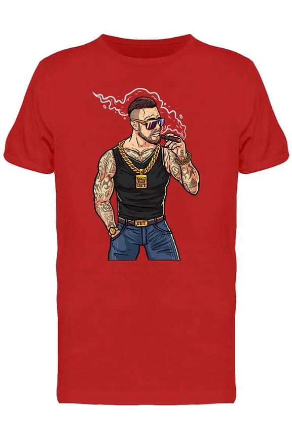 Rich Hipster T-Shirt Men -Image by Shutterstock, Male x-Large
