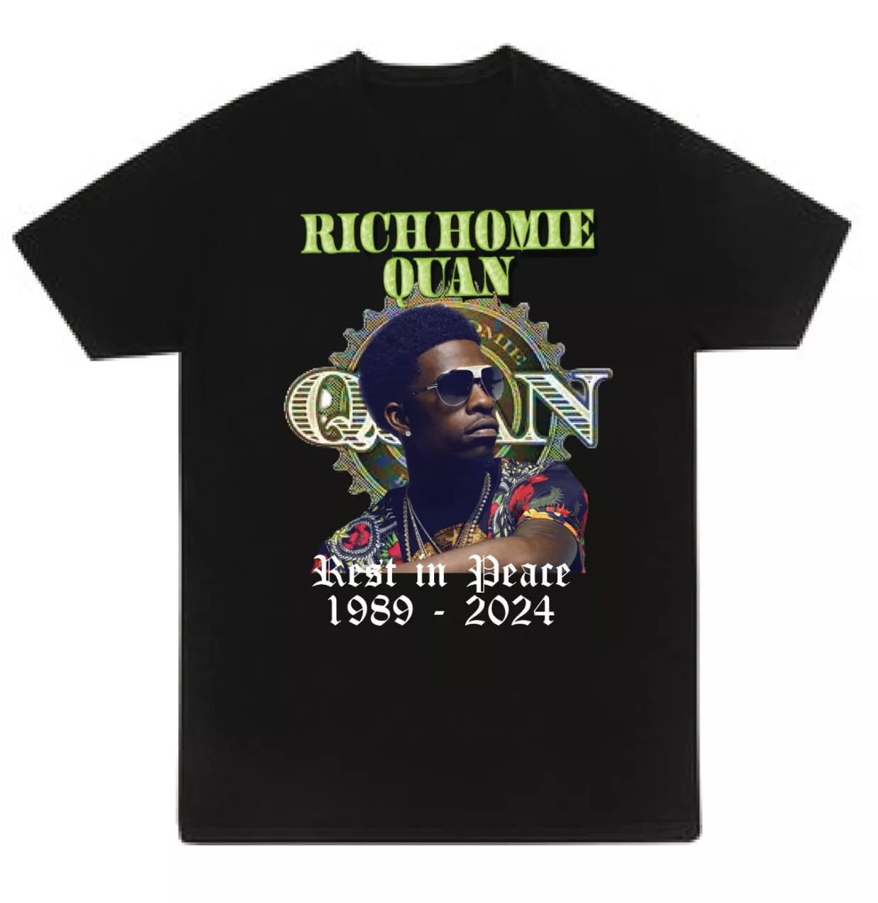 Rich Homie Quan Rest in Peace T shirt Rich Gang Tee 2024