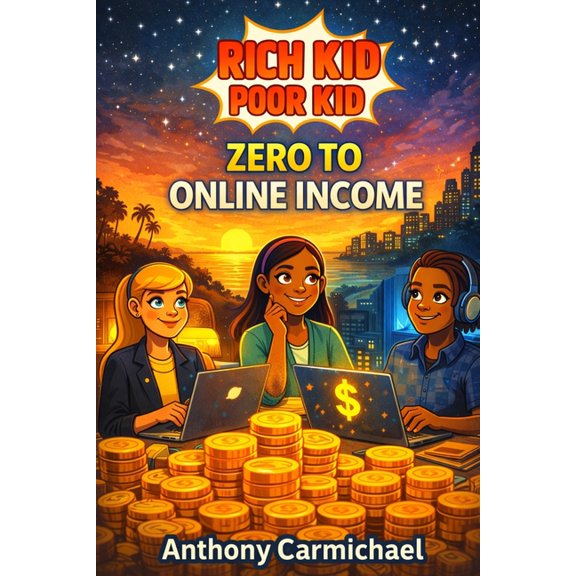 The Rich Kid Academy Rich Kid, Poor Kid: Zero to Online Income: A Beginner's Guide to Building Digital Income, Side Hustles, and Online , (Paperback)