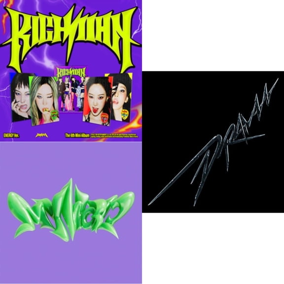 Rich Man (6Th Mini Album) (Energy Ver.) (Giselle Version) & My World (3Rd Mini Album/Tabloid Version) & Drama (4Th Mini Album/Version C) [CD Bundle]