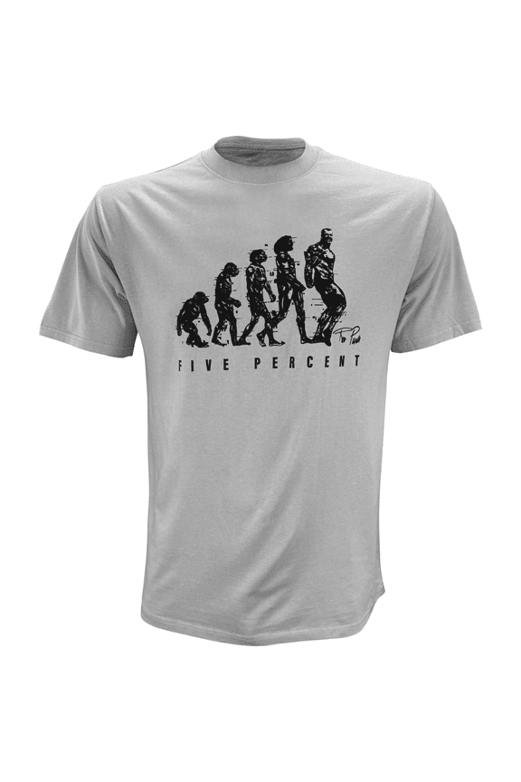 Rich Piana Evolution T-Shirt, Gray with Black Graphic