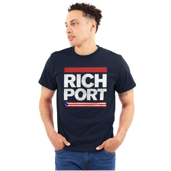 Rich Port Puerto Rican Flag PR Pride Men's Graphic T Shirt Tees Brisco Brands S