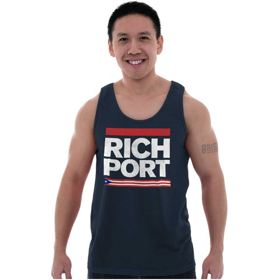 Rich Port Puerto Rican Flag PR Pride Tank Top T Shirts Men Women Brisco Brands S