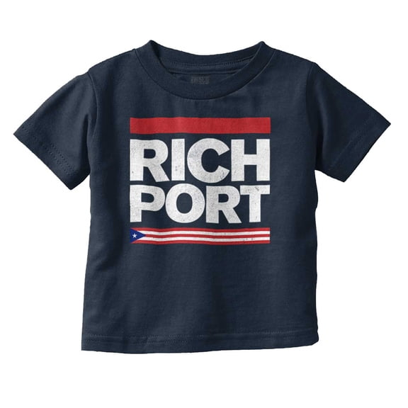 Rich Port Puerto Rican Flag PR Pride Toddler Boy Girl T Shirt Infant Toddler Brisco Brands 5T
