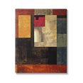 thumbnail image 1 of Rich Red Geometric Squares Abstract Graphic Art Gallery Wrapped Canvas Print Wall Art, 1 of 7