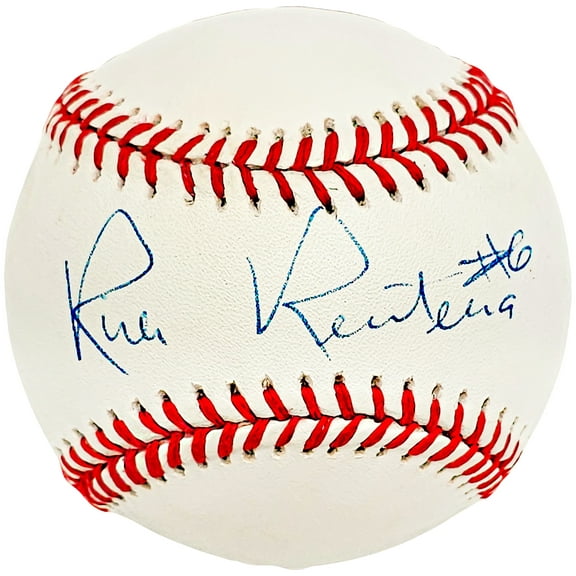 Rich Renteria Autographed Official NL Baseball Seattle Mariners, Miami Marlins Beckett BAS #BJ009092
