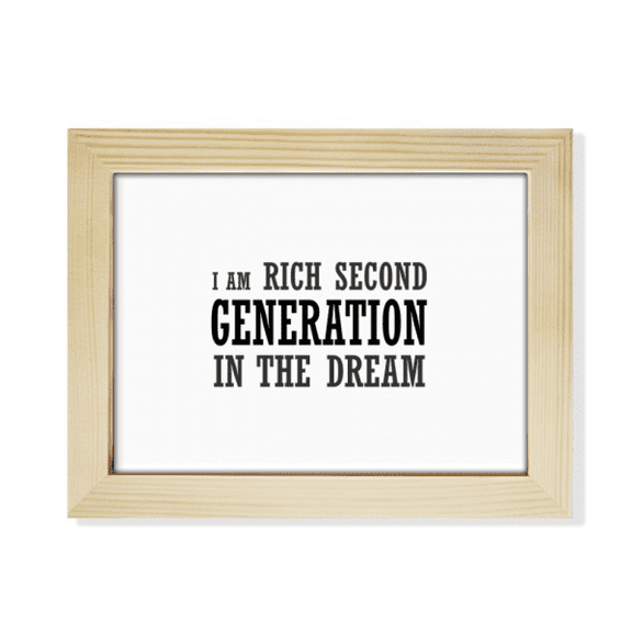 Rich Second Generation Art Deco Fashion Desktop Photo Frame Picture Art Decoration Painting 6x8 inch