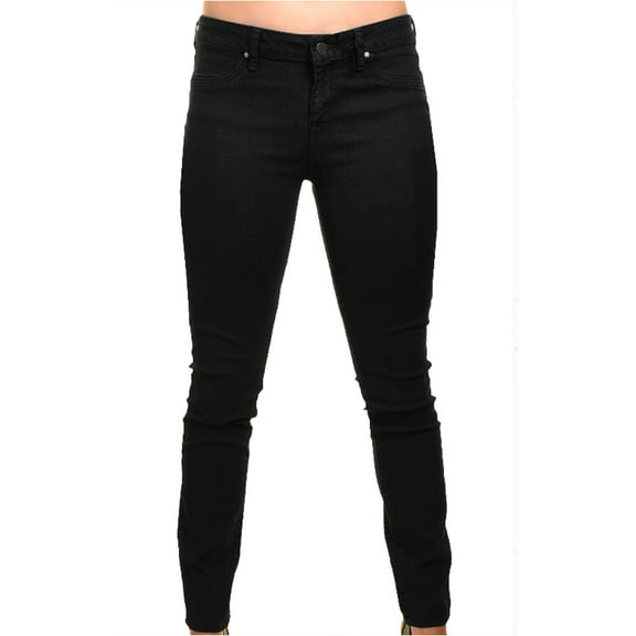 Rich & Skinny Womens Marilyn Skinny Jeans - Tar Black (26)