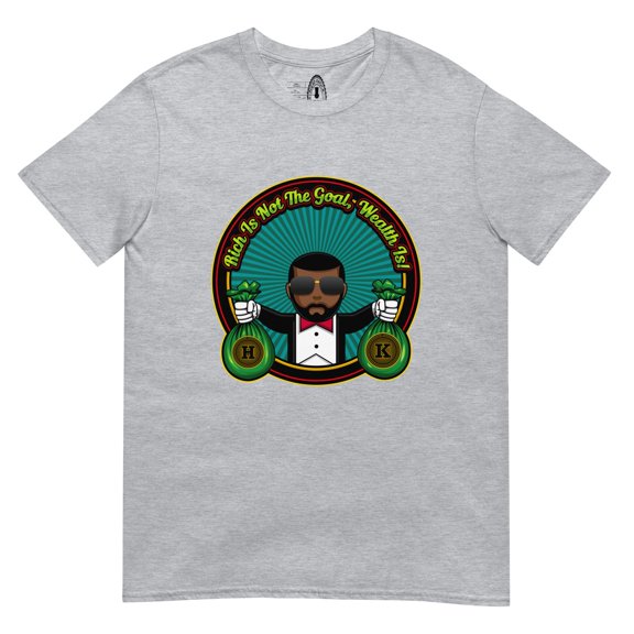 Rich Vs Wealth Short-Sleeve Unisex T-Shirt