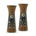 thumbnail image 1 of Rich and Natural Flower Mango Tree Wood Set of 2 Flower Vase, 1 of 6